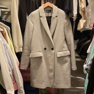 Zara long grey top coat